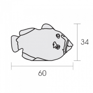 Παιδικό πόμολο Ψάρι conset C849 P02