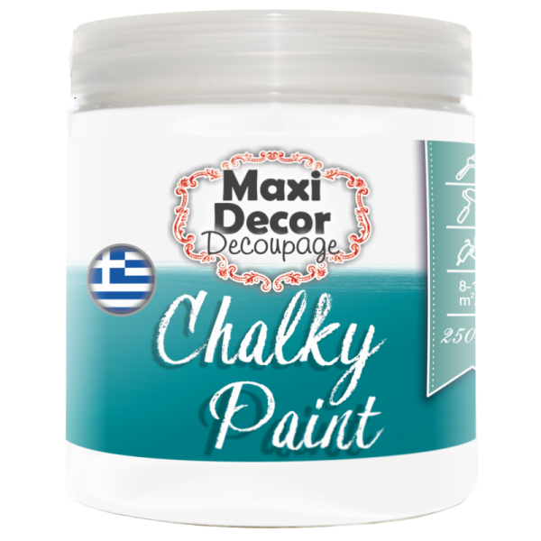 Maxi Decor Chalky Paint Χρώμα Κιμωλίας 500 Λευκό