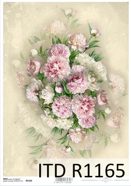 Ριζόχαρτο Α4 40gr Ζωγραφική με λουλούδια.1165