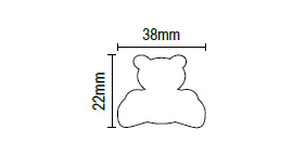 Παιδικό πομολάκι αρκουδάκι σε λαχανί 01.132