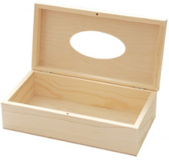 Ξύλινο Κουτί για Χαρτομάντηλα  26 x 13,7 x 8cm.