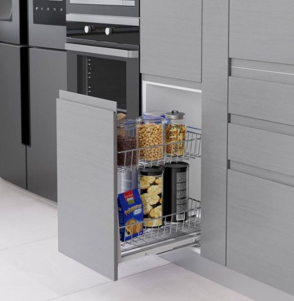 Συρμάτινο βαγονέτο τηλεσκοπικό inox για κουτί 35cm  S 2120
