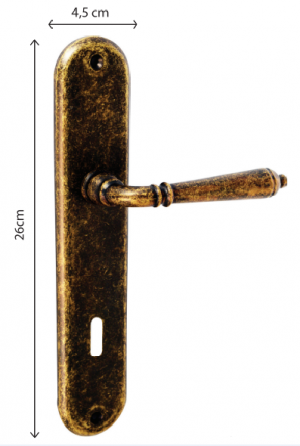 Χερούλι πόρτας πλάκα σκουριά Α-350 ζεύγος