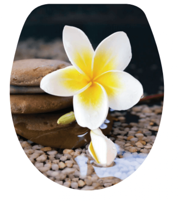 Καπάκι Κάλυμμα Λεκάνης  Βότσαλα-Λουλούδι No 200