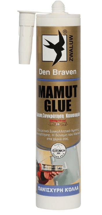 Den Braven Mamut Glue Σφραγιστική Σιλικόνη Λευκή 290ml