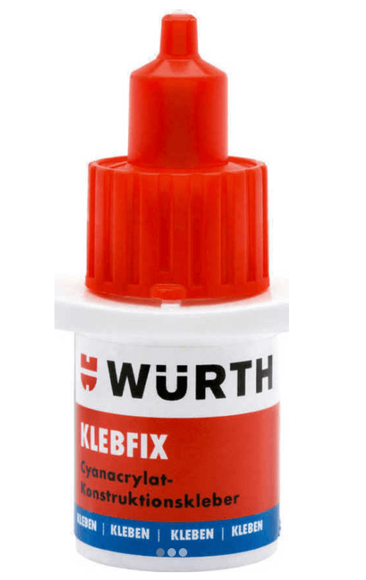 Wurth Υγρή Κόλλα Στιγμής Klebfix Κυανοακρυλική 5gr